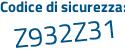 Il Codice di sicurezza è 5d324 poi 7a il tutto attaccato senza spazi