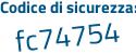 Il Codice di sicurezza è 6 segue 56ed9a il tutto attaccato senza spazi