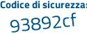Il Codice di sicurezza è 7f7cc81 il tutto attaccato senza spazi