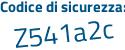 Il Codice di sicurezza è fc5c continua con 525 il tutto attaccato senza spazi