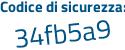 Il Codice di sicurezza è ebce continua con 825 il tutto attaccato senza spazi