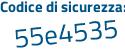 Il Codice di sicurezza è 4 continua con 9c2486 il tutto attaccato senza spazi