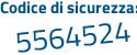 Il Codice di sicurezza è 3d36e segue 3Z il tutto attaccato senza spazi