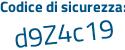 Il Codice di sicurezza è 77e6927 il tutto attaccato senza spazi