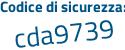 Il Codice di sicurezza è f2f18Z7 il tutto attaccato senza spazi