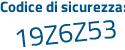 Il Codice di sicurezza è c6c4c poi 4d il tutto attaccato senza spazi