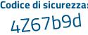 Il Codice di sicurezza è f segue 7Ze59b il tutto attaccato senza spazi