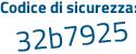 Il Codice di sicurezza è 8e919Z4 il tutto attaccato senza spazi