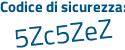 Il Codice di sicurezza è d poi b799ca il tutto attaccato senza spazi