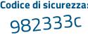 Il Codice di sicurezza è ec2Z581 il tutto attaccato senza spazi