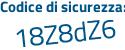 Il Codice di sicurezza è e continua con e18ee6 il tutto attaccato senza spazi