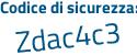 Il Codice di sicurezza è 735a26d il tutto attaccato senza spazi