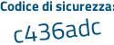 Il Codice di sicurezza è 8d poi bb23f il tutto attaccato senza spazi