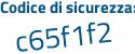 Il Codice di sicurezza è c continua con 7d1198 il tutto attaccato senza spazi