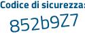 Il Codice di sicurezza è 2967Z poi 9b il tutto attaccato senza spazi
