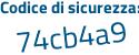 Il Codice di sicurezza è f continua con f22eZd il tutto attaccato senza spazi