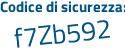 Il Codice di sicurezza è c9 segue 96e7f il tutto attaccato senza spazi