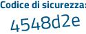 Il Codice di sicurezza è 76938 segue c6 il tutto attaccato senza spazi
