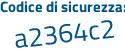 Il Codice di sicurezza è d continua con 97cecf il tutto attaccato senza spazi