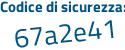 Il Codice di sicurezza è 137d6a6 il tutto attaccato senza spazi