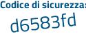 Il Codice di sicurezza è 87234e4 il tutto attaccato senza spazi
