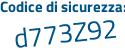 Il Codice di sicurezza è 5e75b poi 7b il tutto attaccato senza spazi