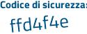 Il Codice di sicurezza è 15 continua con 515e5 il tutto attaccato senza spazi