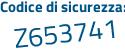 Il Codice di sicurezza è ea poi f84bb il tutto attaccato senza spazi