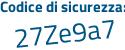 Il Codice di sicurezza è 6b1 poi 2975 il tutto attaccato senza spazi