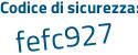 Il Codice di sicurezza è d segue 37cfd3 il tutto attaccato senza spazi