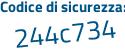 Il Codice di sicurezza è fZ1 poi c6eb il tutto attaccato senza spazi