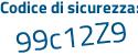 Il Codice di sicurezza è 7986696 il tutto attaccato senza spazi