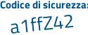 Il Codice di sicurezza è 5 continua con d5f78b il tutto attaccato senza spazi