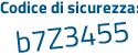 Il Codice di sicurezza è 7e poi 834ea il tutto attaccato senza spazi