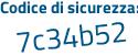 Il Codice di sicurezza è d continua con a8Z5a1 il tutto attaccato senza spazi