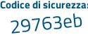 Il Codice di sicurezza è 9169 continua con 72c il tutto attaccato senza spazi