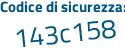 Il Codice di sicurezza è 9 segue 86538Z il tutto attaccato senza spazi