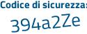 Il Codice di sicurezza è 29cZ poi f9d il tutto attaccato senza spazi