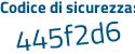 Il Codice di sicurezza è 8879 poi 6c1 il tutto attaccato senza spazi