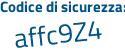 Il Codice di sicurezza è 66e9d71 il tutto attaccato senza spazi
