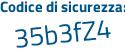 Il Codice di sicurezza è a8f7f poi 69 il tutto attaccato senza spazi