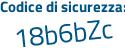 Il Codice di sicurezza è 9b4 continua con 5Z9c il tutto attaccato senza spazi