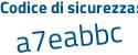 Il Codice di sicurezza è 969e4de il tutto attaccato senza spazi