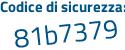 Il Codice di sicurezza è 2c poi Z51ee il tutto attaccato senza spazi