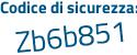Il Codice di sicurezza è 11d541a il tutto attaccato senza spazi