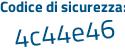 Il Codice di sicurezza è 8 segue 6aZafb il tutto attaccato senza spazi