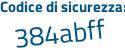 Il Codice di sicurezza è 28d7fe2 il tutto attaccato senza spazi