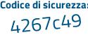 Il Codice di sicurezza è 83fZcfd il tutto attaccato senza spazi