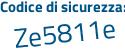 Il Codice di sicurezza è 38f segue 49f2 il tutto attaccato senza spazi