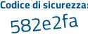 Il Codice di sicurezza è 9 segue df3bae il tutto attaccato senza spazi